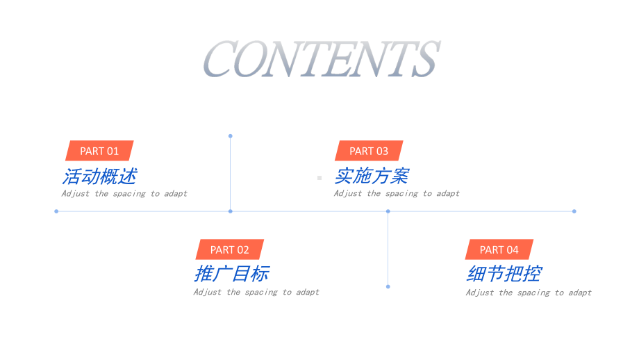 蓝橙撞色时尚活动策划PPT模板课件.pptx_第2页