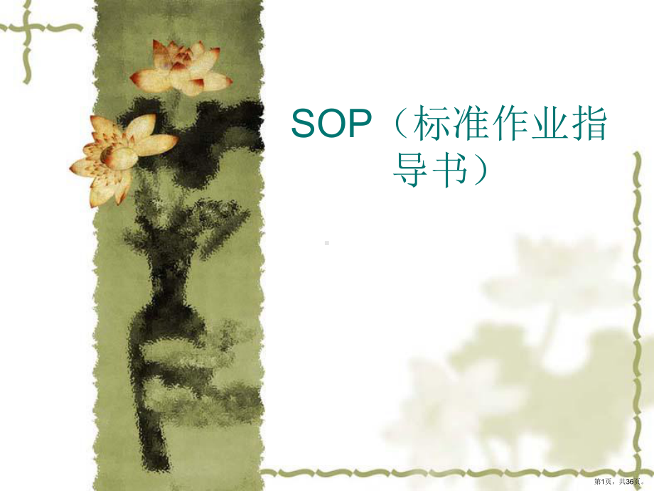 SOP编写培训(500强企业贡献).ppt_第1页