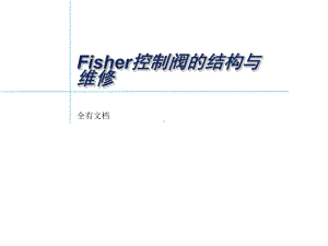 Fisher-阀门的结构与维修培训课件.ppt