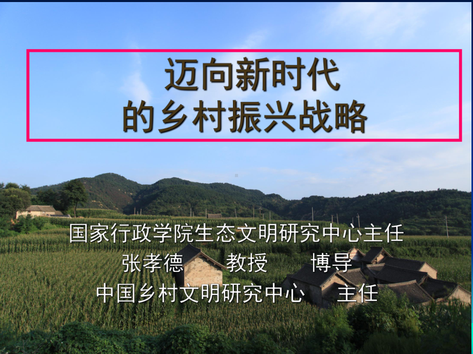 迈向新时代的乡村振兴战略课件.ppt_第1页