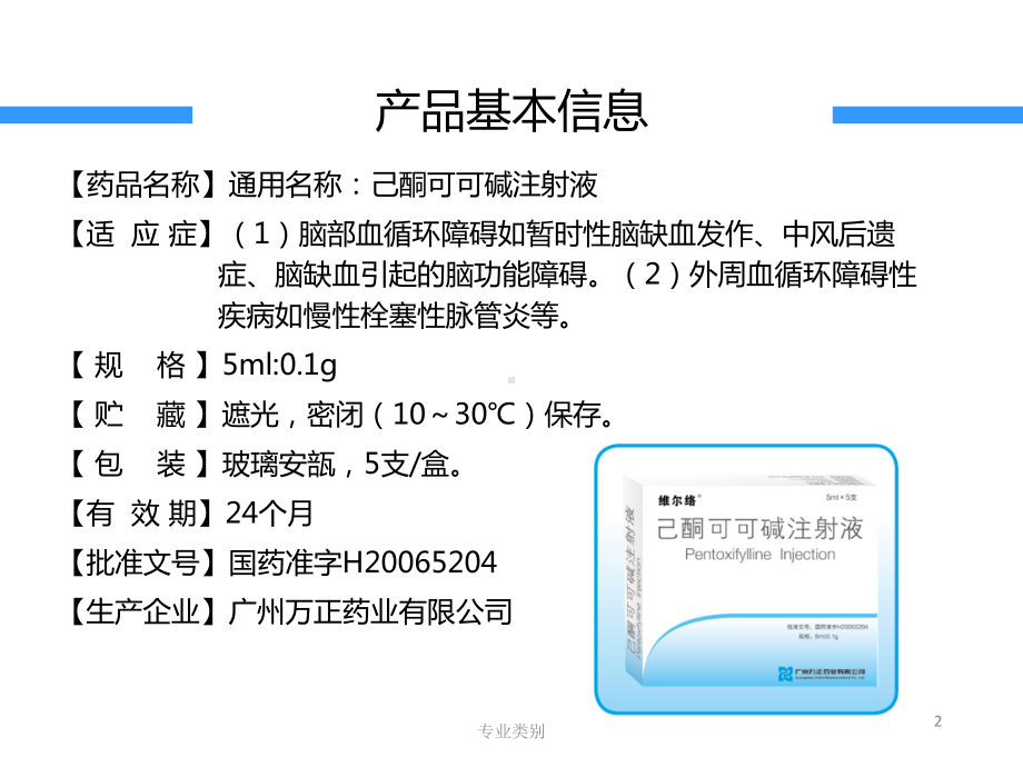 己酮可可碱神经内科注射液(行业精制)课件.pptx_第2页