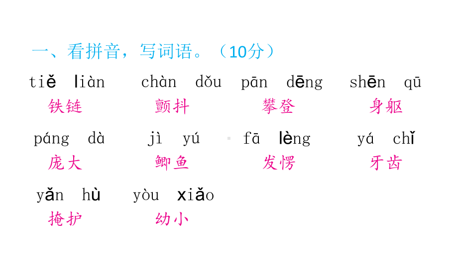 统编版语文四年级上册 第五单元 达优测试题 课件（18页）.pptx_第2页