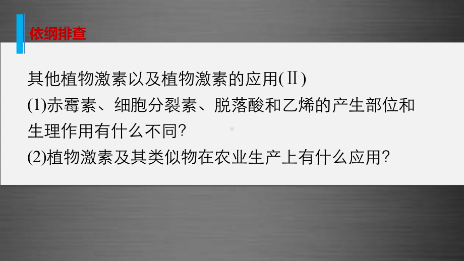 高考生物大二轮总复习-增分策略-专题七20各显其能的其他植物激素课件.ppt_第2页