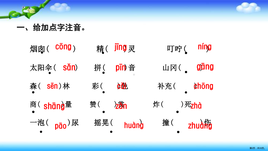 （名师课件）部编版二年级下册语文第四单元知识点梳理(PPT 33页).ppt_第2页