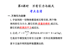 万有引力与航天专题复习PPT课件-人教课标版.ppt