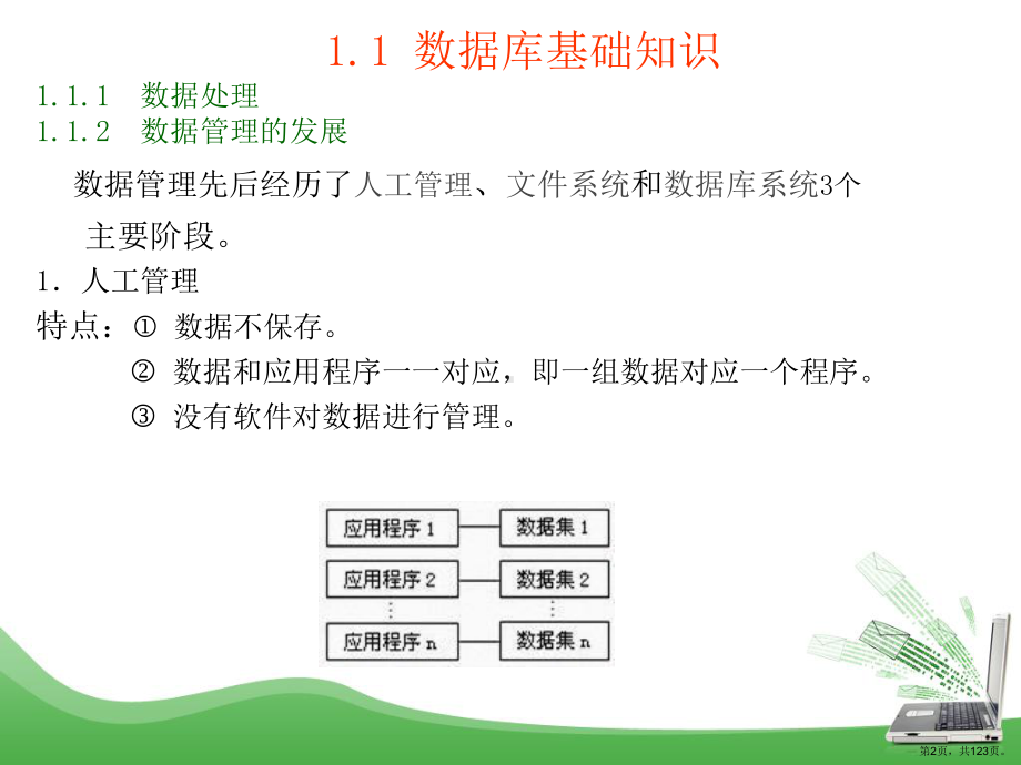 数据库技术及应用套课件幻灯片完整版ppt教学教程最全电子讲义(最新)(PPT 123页).pptx_第2页