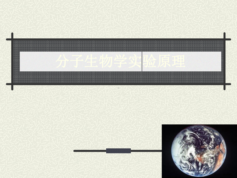 分子生物学实验原理-课件(PPT 150页).pptx_第1页