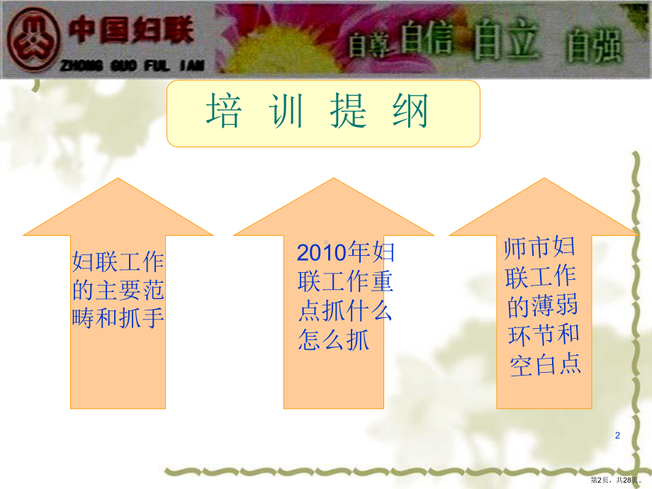 妇联业务知识培训PPT幻灯片课件(PPT 28页).pptx_第2页