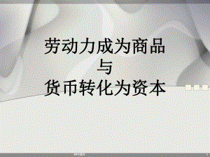 劳动力成为商品与货币转化为资本-ppt课件.ppt