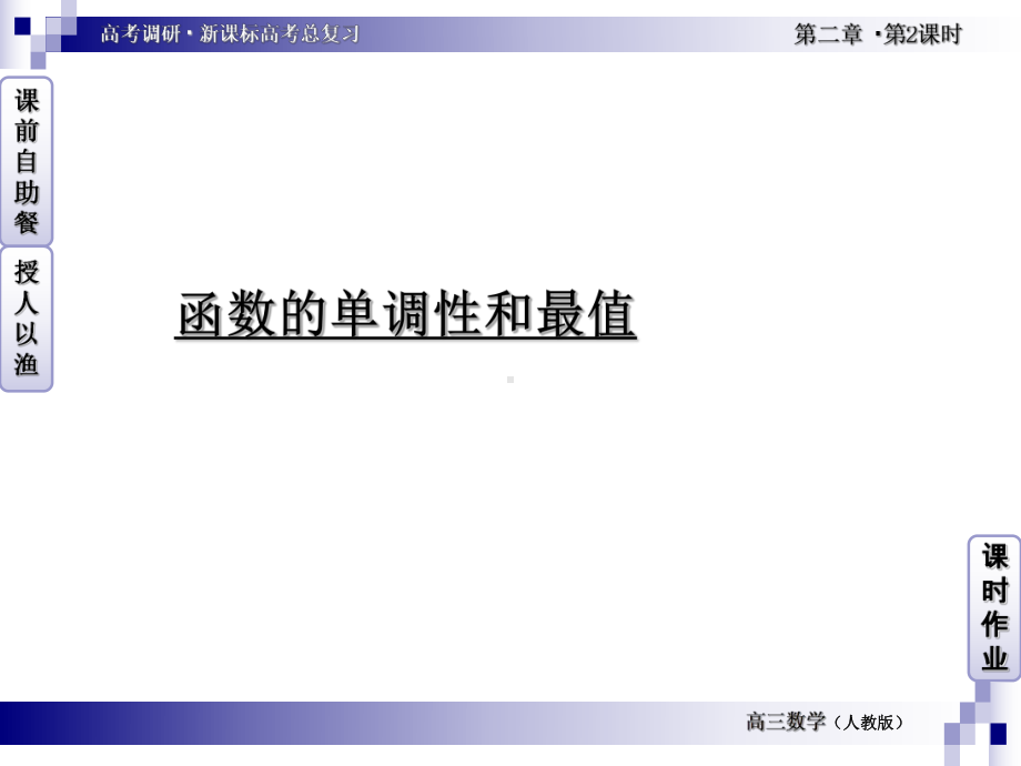 函数的单调性和最值优秀课件.ppt_第1页