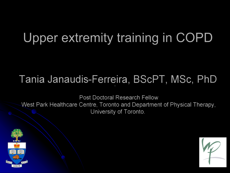 （COPD英文精品课件）Upper-extremity-training-in-COPD.ppt_第1页