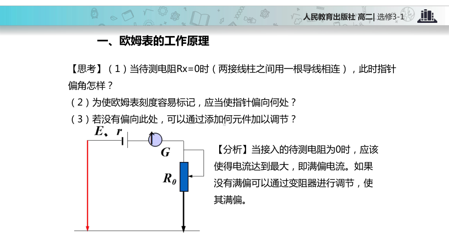 （教学课件）《多用电表的原理》(人教版).pptx_第3页