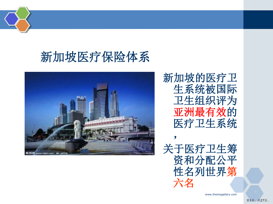 新加坡医疗保险PPT演示课件(PPT 27页).pptx_第1页