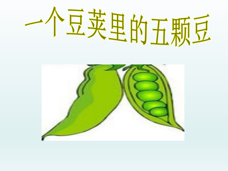 一个豆荚里的五粒豆-课件.ppt_第1页