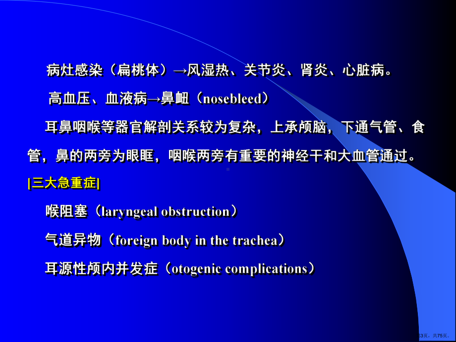 七年制医学课件耳鼻喉1总论鼻出血变异性鼻炎(PPT 75页).pptx_第3页