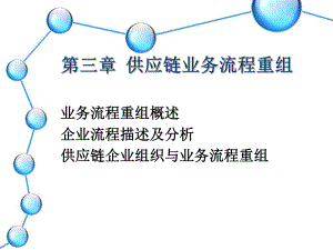 供应链业务流程重组第三章ppt课件.ppt