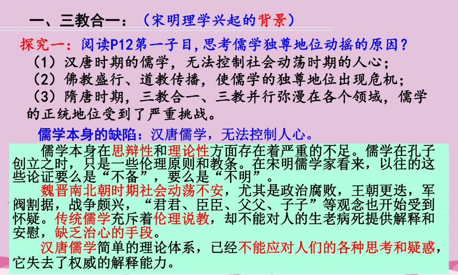 人民版历史必修三专题1第3课-宋明理学课件优质课件.ppt_第2页