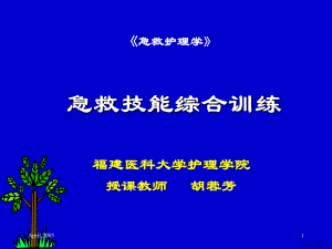 《急救护理学》-“急救技能综合训练”多媒体课件(PPT 13页).pptx