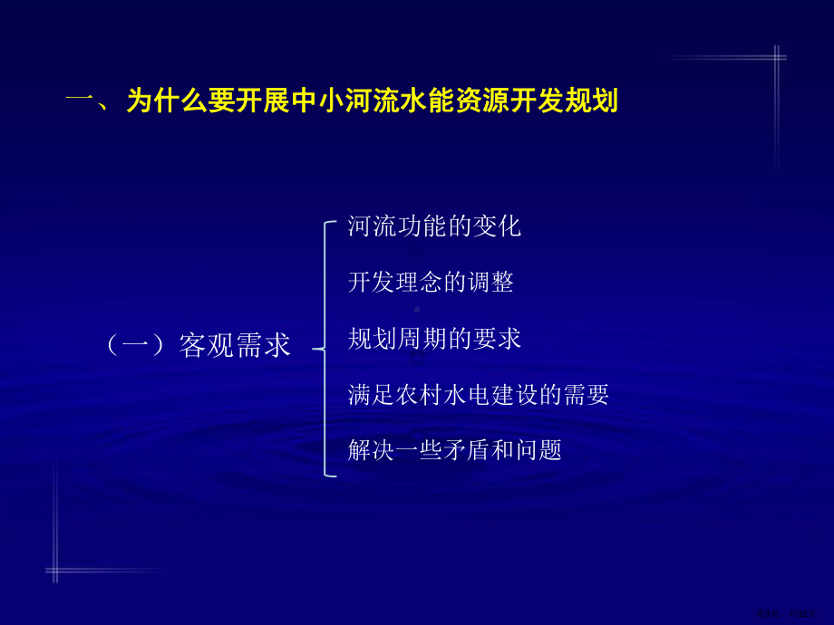 开展中小河流水能资源规划工作的认识和体会(PPT 32页).ppt_第3页