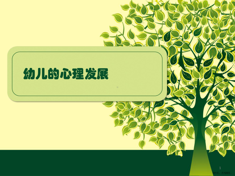 幼儿的心理发展ppt课件(PPT 123页).ppt_第1页