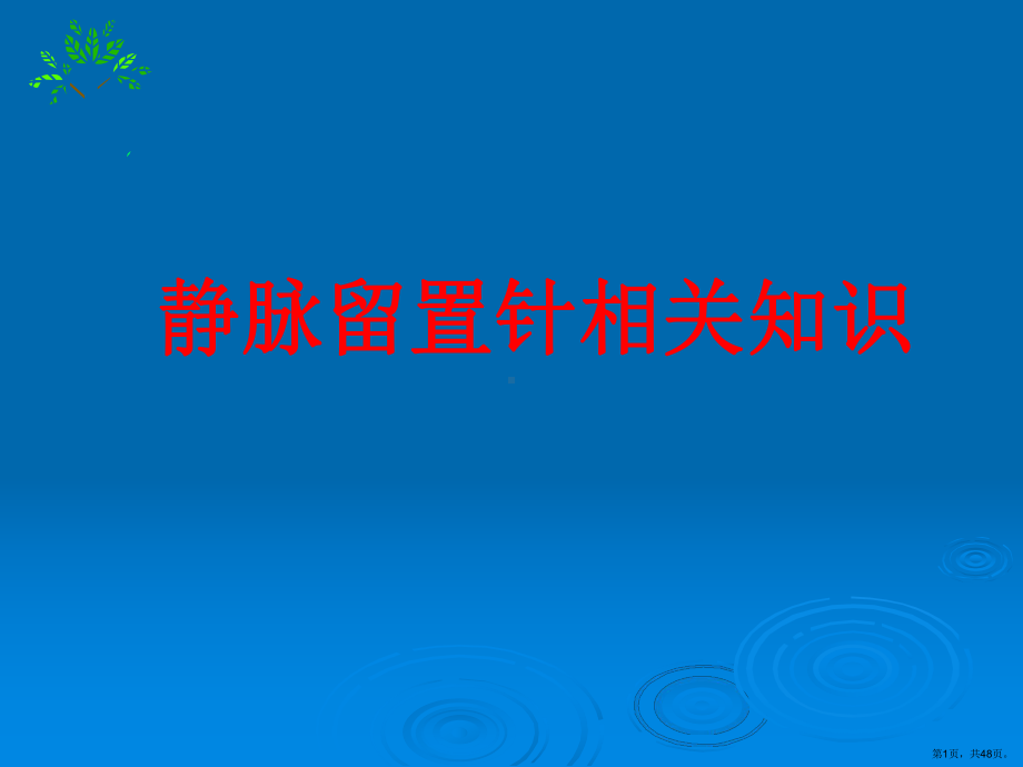 爱迪针穿刺及护理课件(PPT 48页).pptx_第1页