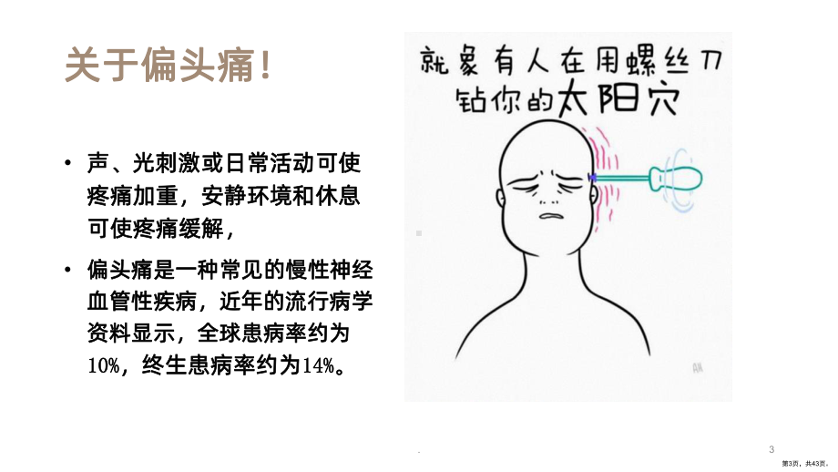 偏头痛PPT课件(PPT 43页).ppt_第3页