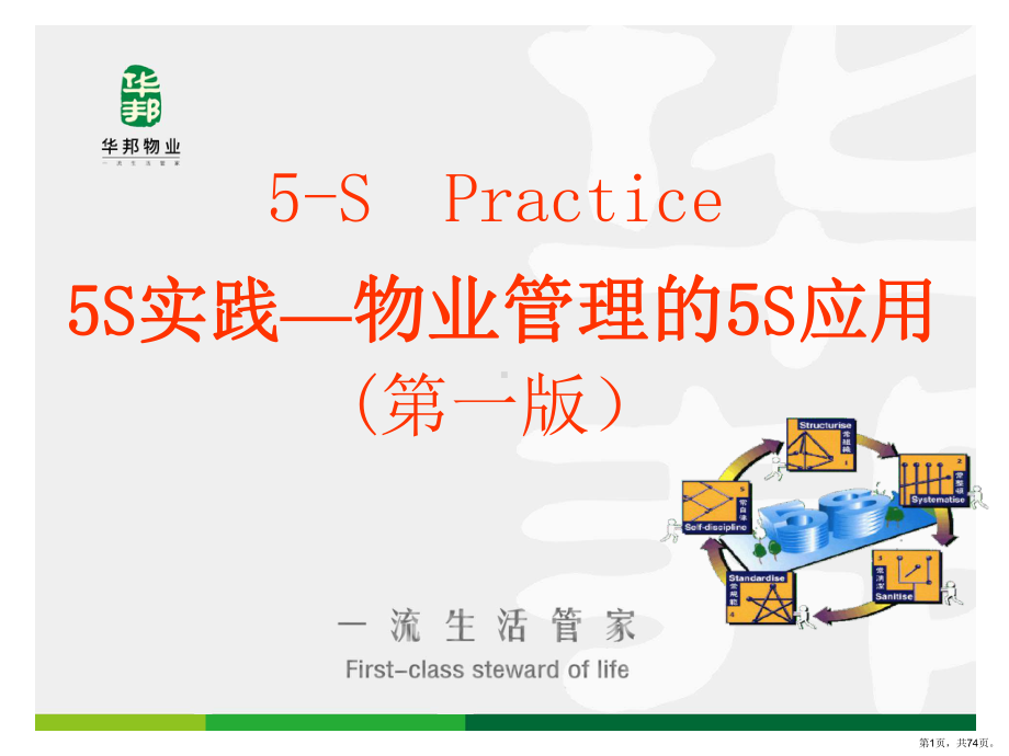 物业管理中的5S管理课件(PPT 74页).pptx_第1页