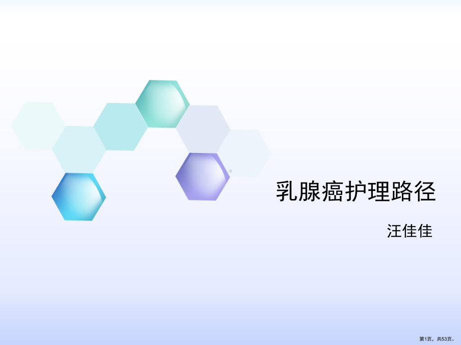 乳腺癌护理路径课件(PPT 53页).pptx_第1页