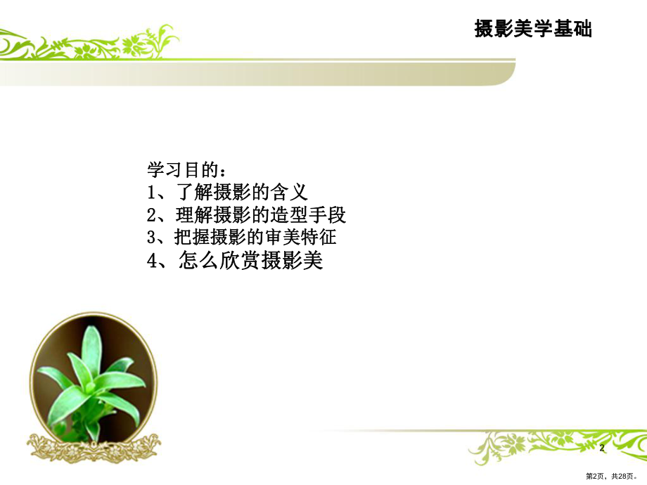 摄影美学基础PPT演示课件(PPT 28页).pptx_第2页