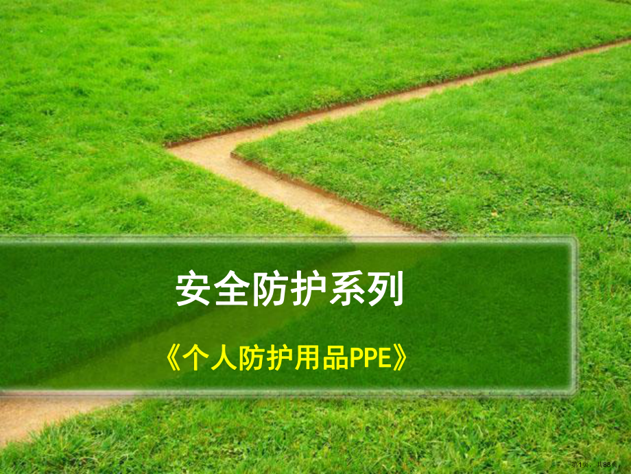 安全培训(ppe个体安全防护).ppt_第1页