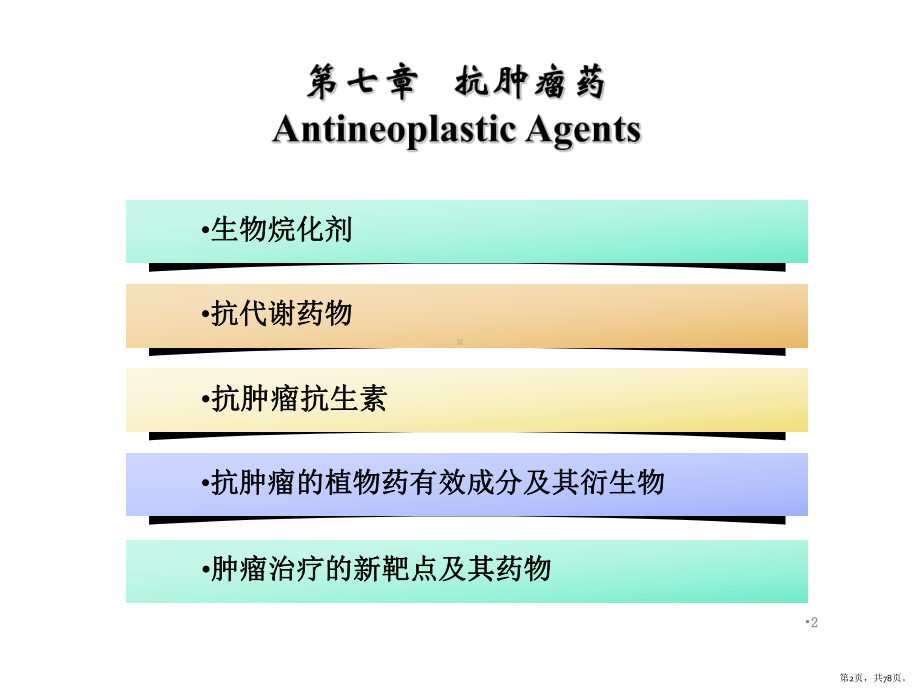 药物化学抗肿瘤药ppt课件(1)(PPT 78页).pptx_第2页