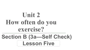 人教版英语八年级上册 Unit 2 Section B (3a—Self Check) （课件）.pptx