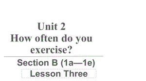 人教版英语八年级上册 Unit 2 Section B (1a—1e) （课件）.pptx