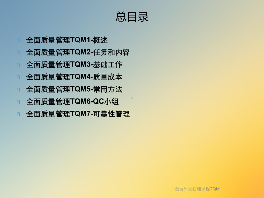 全面质量管理课程TQM课件.ppt_第2页