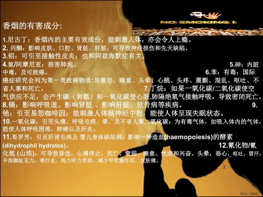 禁烟禁酒主题班会PPT演示课件(PPT 22页).pptx_第2页