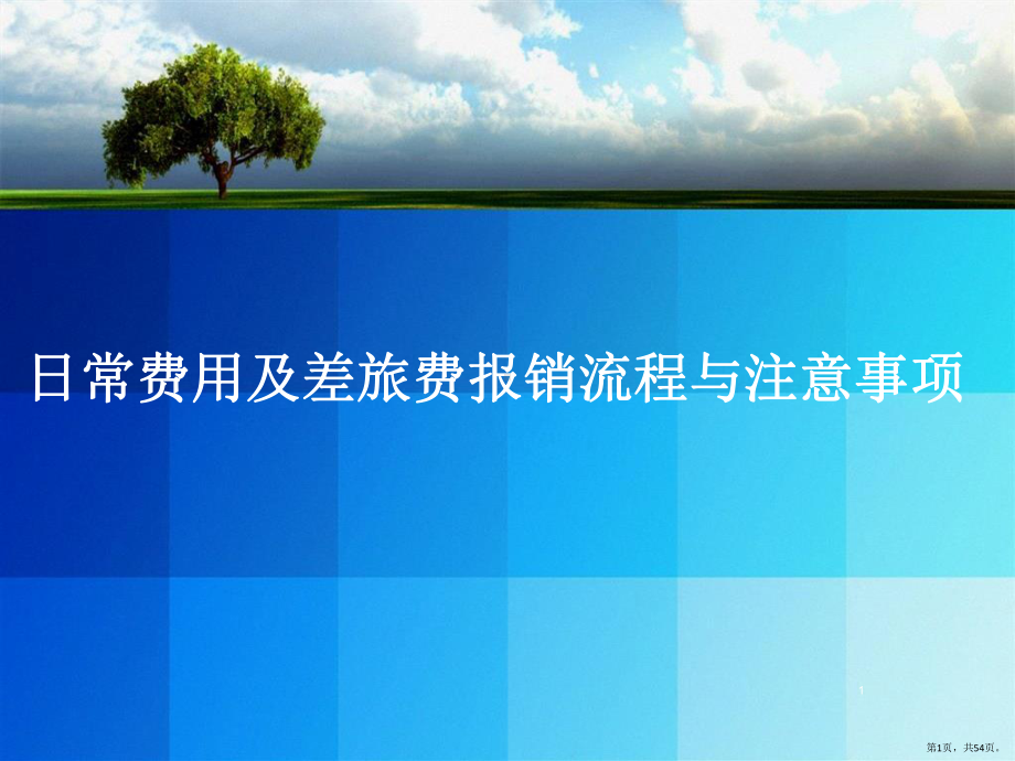 费用报销流程及规范PPT幻灯片课件(PPT 54页).pptx_第1页