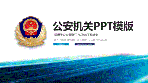 公安警察工作总结汇报PPT模板.pptx