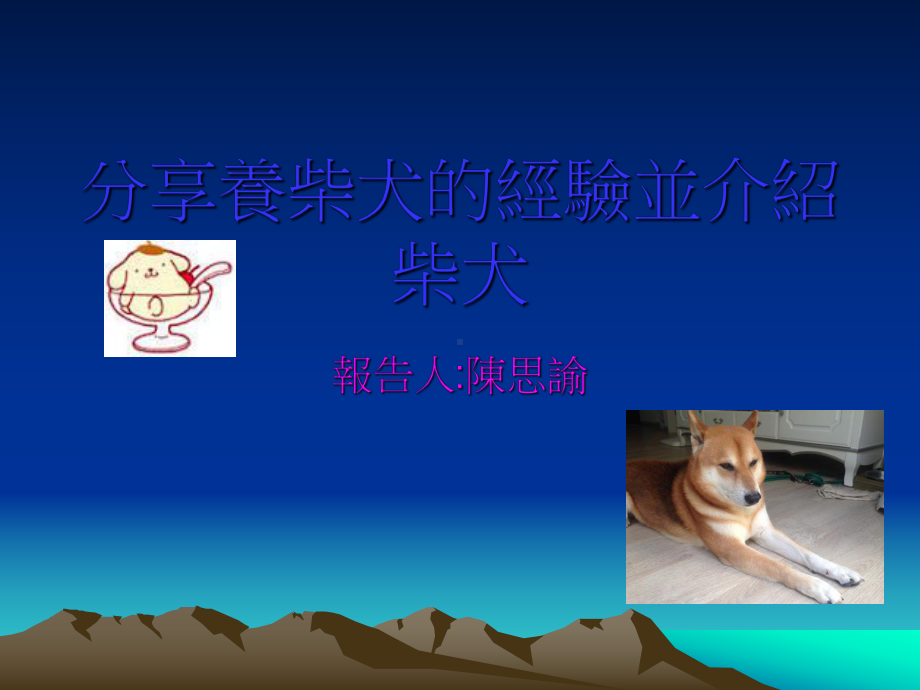 分享养柴犬的经验并介绍柴犬课件.ppt_第1页