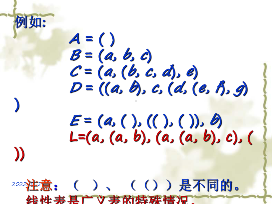 内容提要广义表的概念广义表的存储结构广义表的课件.ppt_第2页