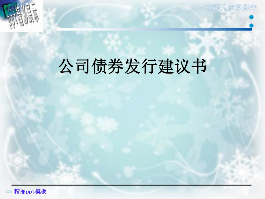 公司债券发行建议书课件.ppt_第1页