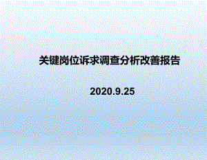 关键岗位诉求改善报告课件.ppt