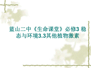 其他植物激素全面版课件.ppt