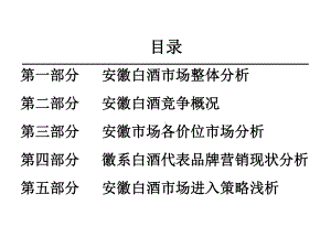 安徽省白酒市场竞争格局课件1.pptx