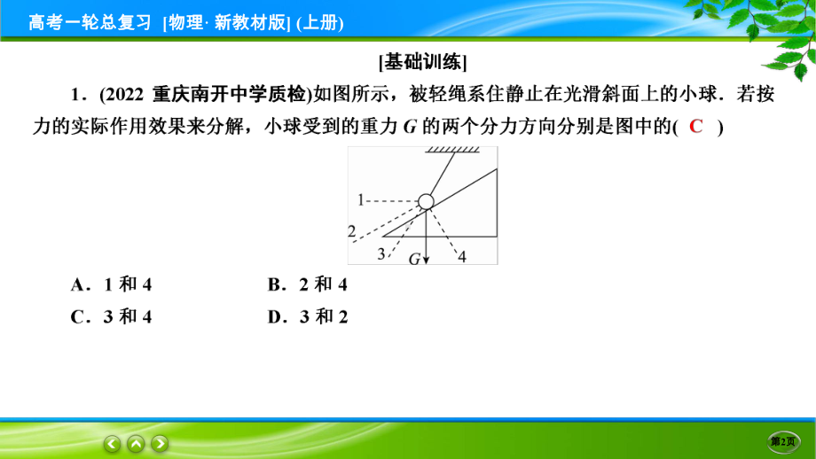 高考物理一轮总复习PPT 限时跟踪检测6.ppt_第2页