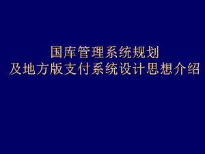 国库管理系统规划介绍.pptx