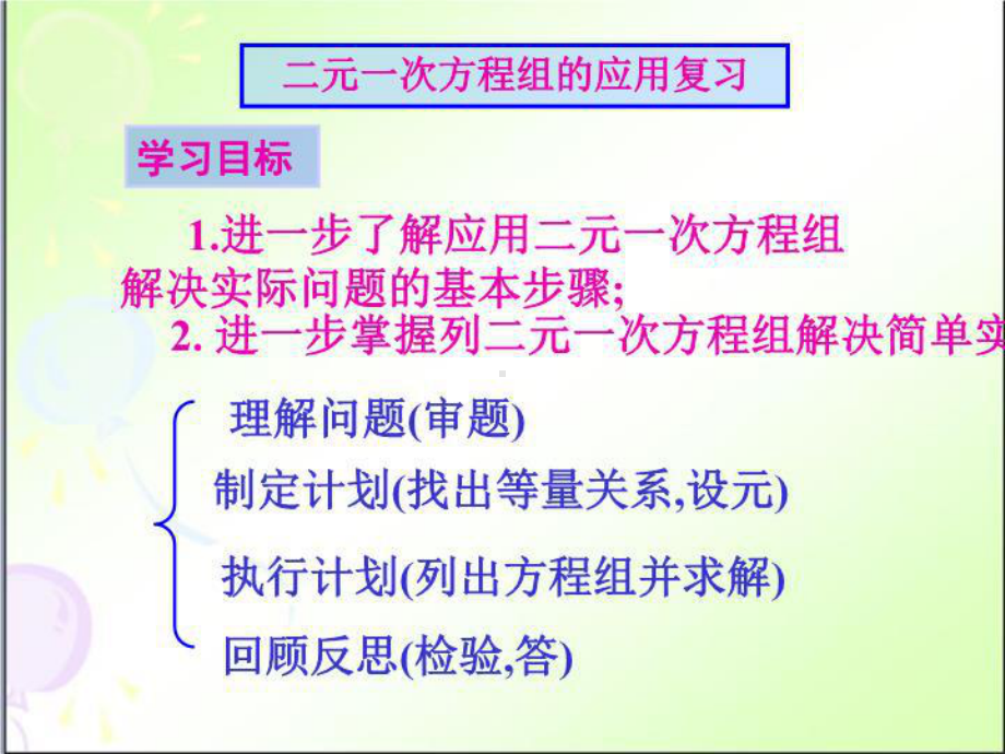 实际问题与二元一次方程组的复习应用复习幻灯片课件.ppt_第2页