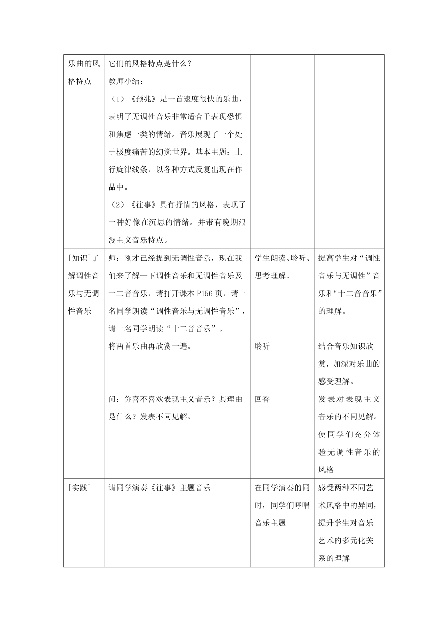 教案 人音版 音乐 高中 音乐鉴赏 《勋伯格》.docx_第2页