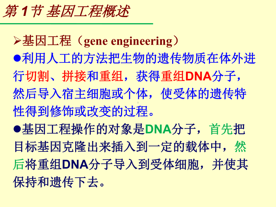 普通遗传学第十二章-基因工程课件.ppt_第3页