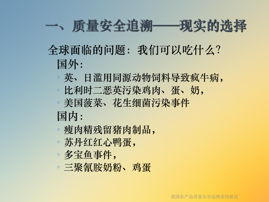 我国农产品质量安全追溯系统建设课件.ppt_第2页