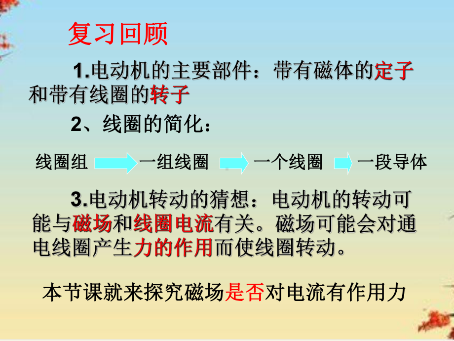 探究电动机转动的原理ppt-人教版课件.ppt_第2页